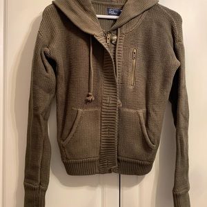 Military Inspired Hooded Sweater